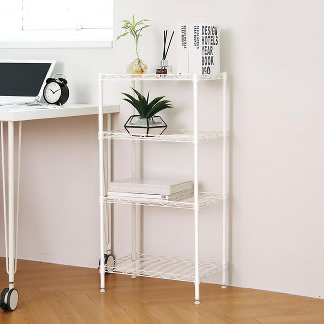 LIVENS 金屬層架 #450, 4層, 白色