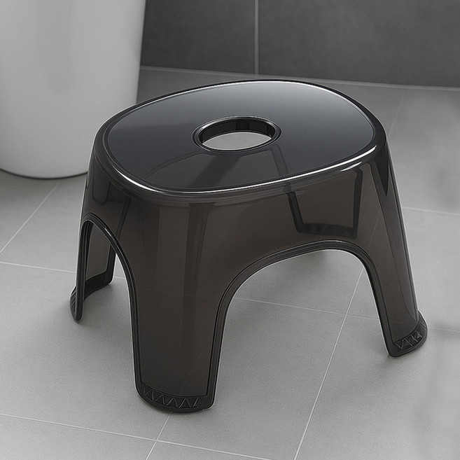 위더스욕실용품 바스 다용도 미끄럼방지 욕실 의자, 블랙