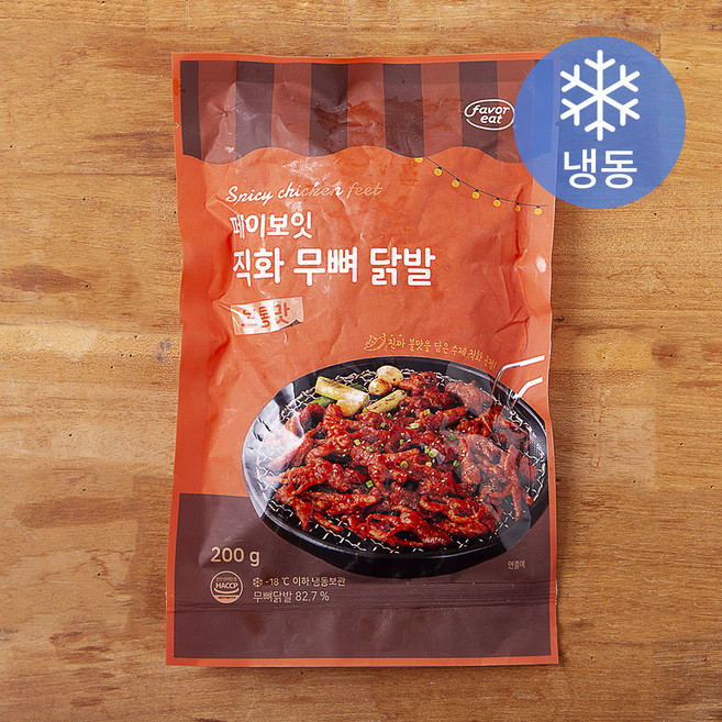 페이보잇 직화 무뼈 닭발 보통맛 (냉동), 200g, 1개