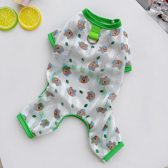 요런개 반려동물 통기성 올인원, NO 2 그린 고양이, 1개