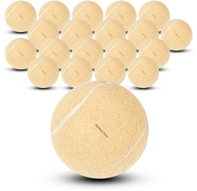 마켓플랜 테니스공 의자 발 커버, 베이지, 20개