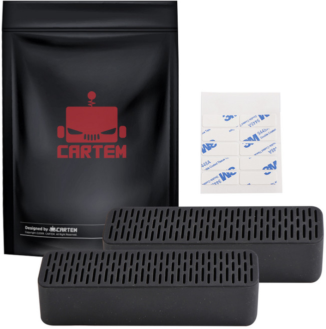 카템 차량용 시트 하단 송풍구커버 쌍용 올뉴렉스턴 1세트, 리어송풍구