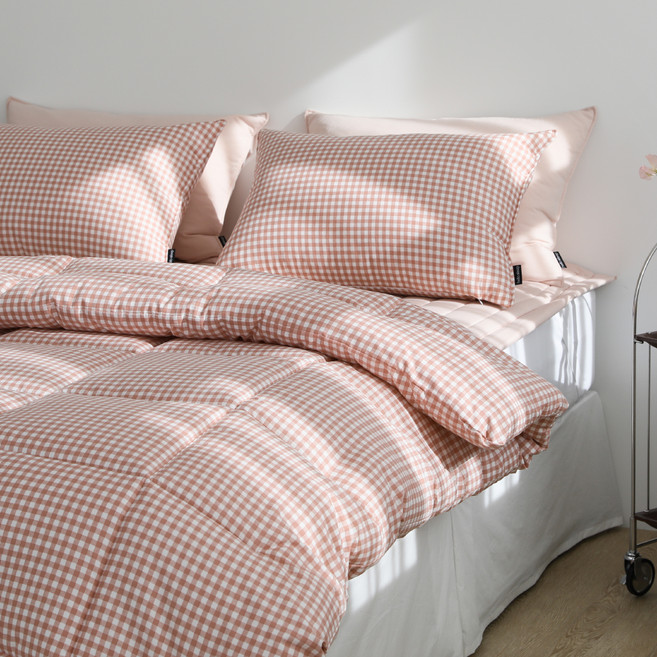 헬로우슬립 런던체크 사계절 차렵이불 세트