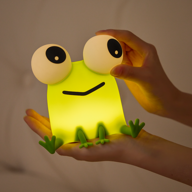 레나에너지 왕눈이 개구리 실리콘 무드등, 혼합색상