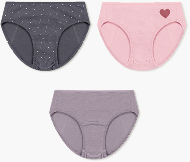 유니프랜드 유니하트 위생팬티 3종 세트