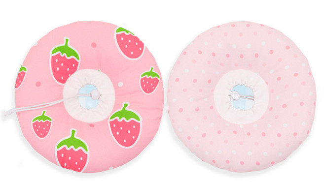 반려동물 양면 넥카라 양면방수딸기 M, 1개