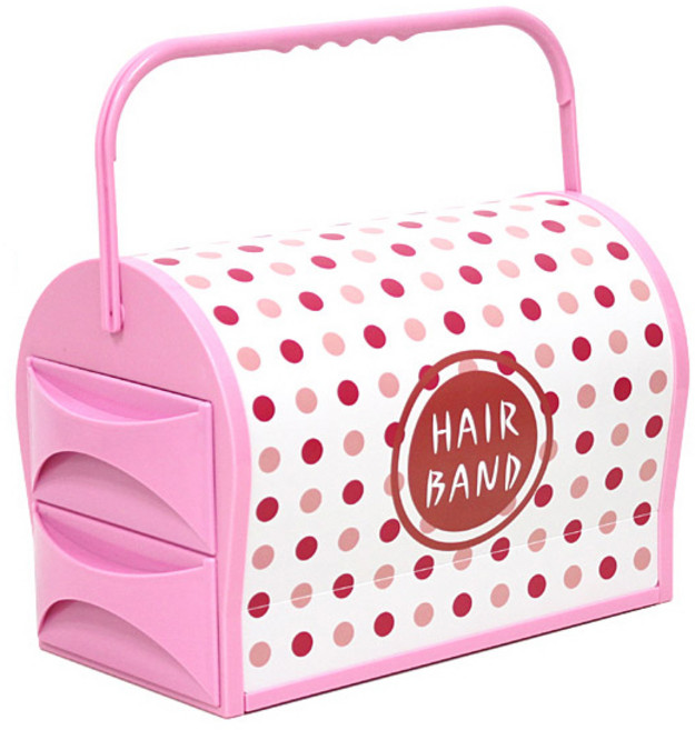 화장대정리함, 핑크, 1개