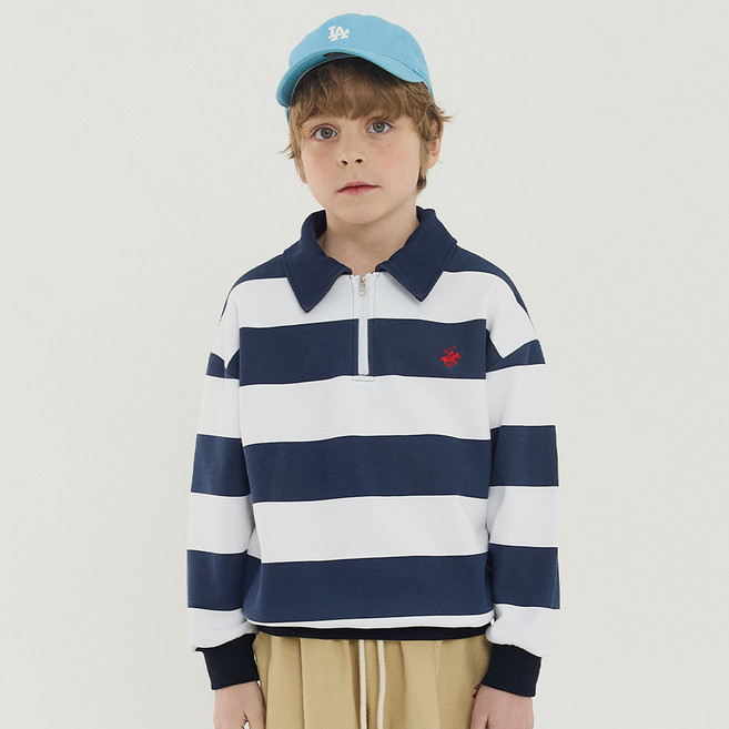 비버리힐스폴로클럽 아동용 넥스트반집업맨투맨