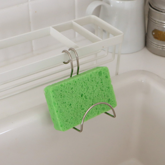 람스홈 심플 스테인레스 수세미 걸이 후크형, 1개