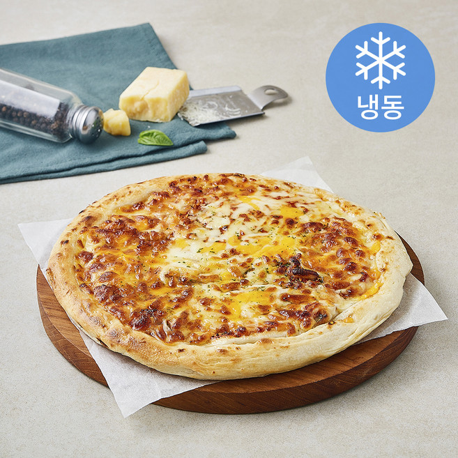 푸딩팩토리 화덕 치즈 피자 M 24cm (냉동), 356g, 1개, 1개입