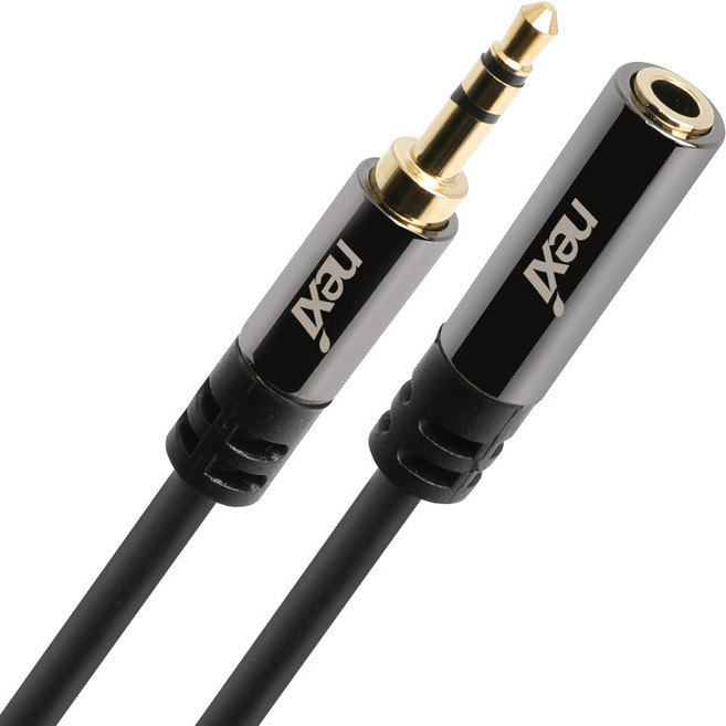 넥시 3.5mm 스테레오 AUX 오디오 연장 케이블 3m, NX-STC030-MF, 혼합색상, 1개