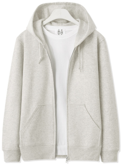 테리 남녀공용 스탠다드 쮸리후드집업 MDHD395TS