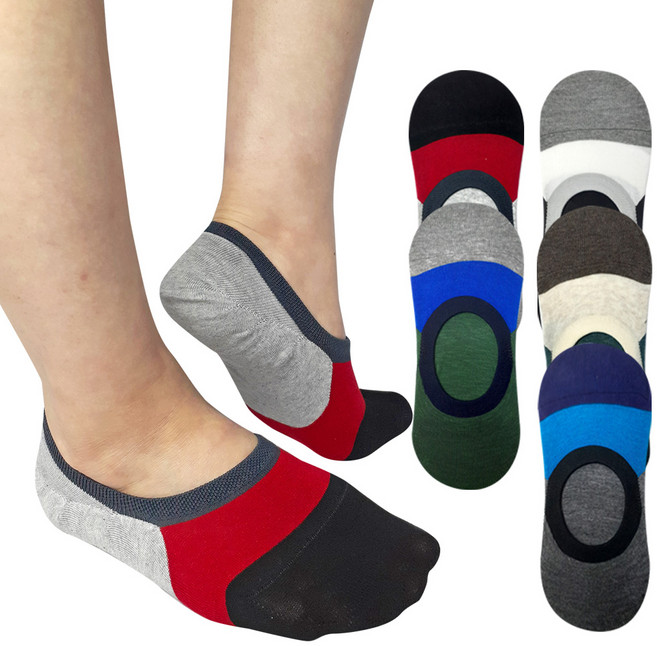 비버리힐스폴로클럽 남성용 패션 페이크 덧신 5켤레 세트