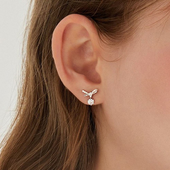 J.ESTINA 女款 HERBOW 耳環 + 購物袋