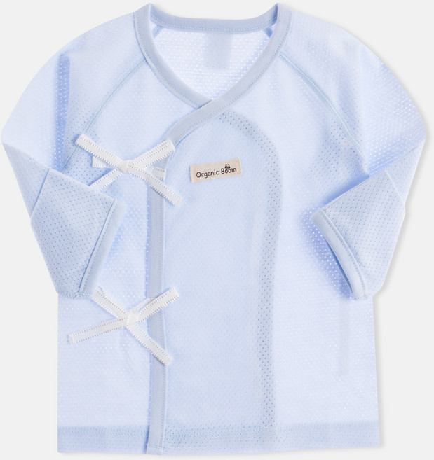 오가닉붐 매쉬 자카드 배냇저고리