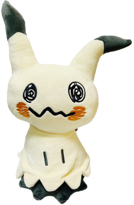 PoKeMoN 寶可夢 皮卡丘Q絨毛玩偶, 1個, 25cm, 黃色 + 黑色