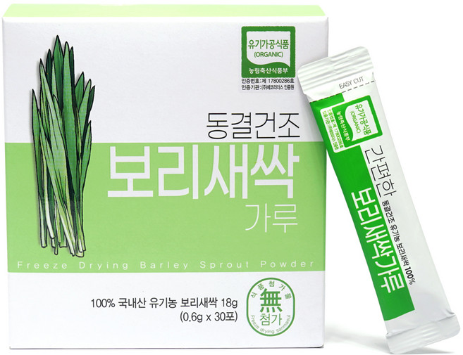 Sanmaeul Foods 冷凍乾燥大麥苗粉 30入, 18g, 1個