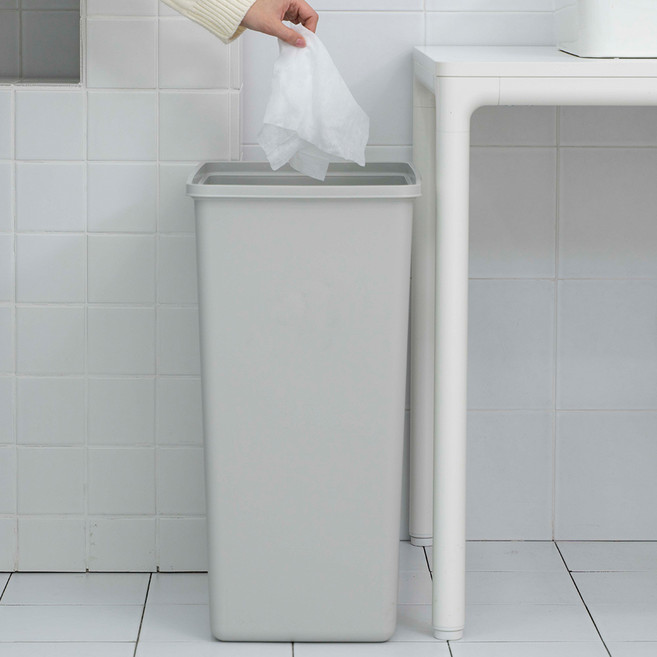 라이피스트 자이언트 대용량 휴지통 75L, 라이트그레이