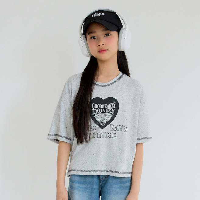 에스엠투 아동용 마블스톤 반팔티