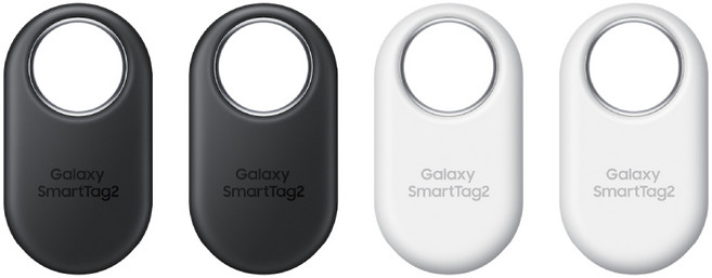 SAMSUNG 三星 Galaxy SmartTag2 原廠智慧防丟器 第二代 4件組 EI-T5600K, 白色 + 黑色, 1套