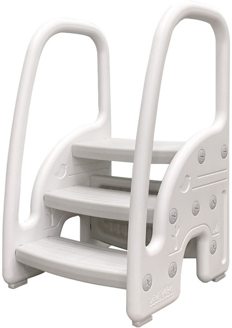 라비베베 안전손잡이 3단 와이드 디딤대, 화이트, 1개