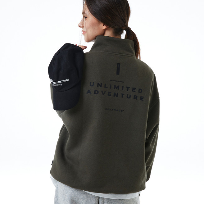 어반에이지 남녀공용 언리미티드 하프 집업