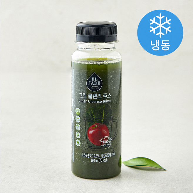 엘제이드 그린 클렌즈 주스 (냉동), 180ml, 1개