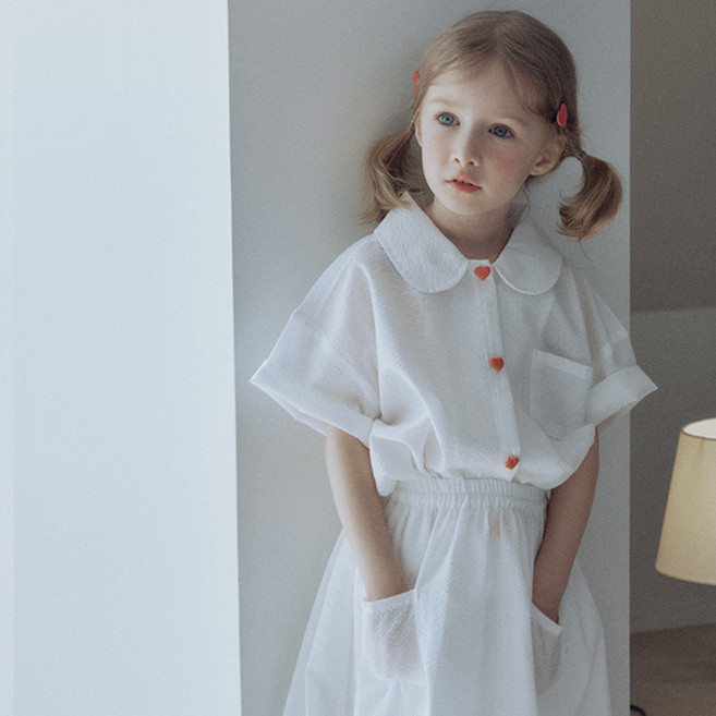 로아앤제인 시어서커 크리미 셔츠