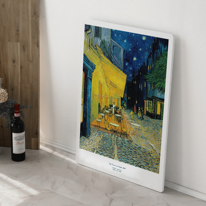 스토리퍼니쳐 국내생산 포스터 액자 명화 테이블 780 밤의 카페 테라스 A타입, 밤의 카페 테라스 A