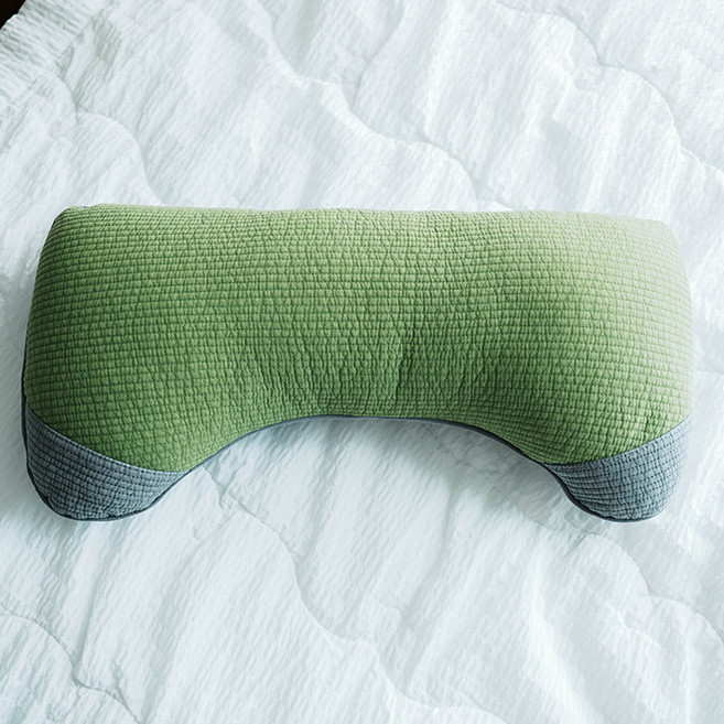 숙면예감 논슬립 경추 메밀 베개, 옐로우그린, 1개