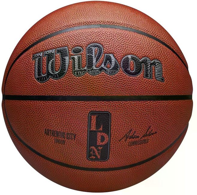 Wilson NBA Authentic 城市倫敦籃球, 1個, WZ2016003XB