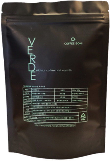 커피보니 베르데 아라비카 블렌딩 원두커피, 홀빈(분쇄안함), 500g, 1개