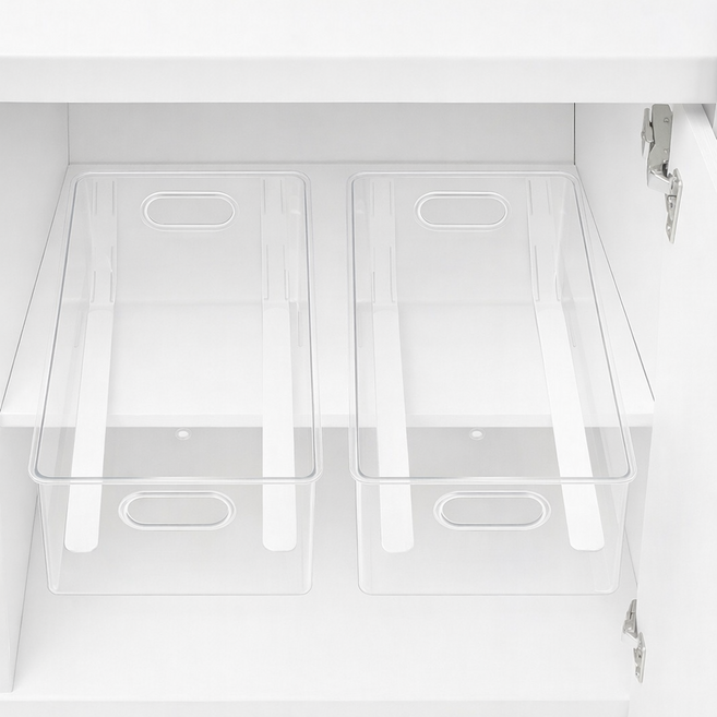 집사람 무타공 슬라이딩 레일, 화이트, 4개