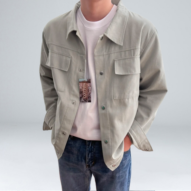 이황에프엔씨 남성용 스냅 버튼 트러커 자켓 5003-1