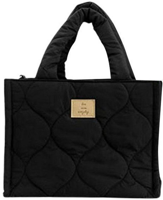 Malolotte 輕量鋪棉防潑水媽媽包 黑色 M