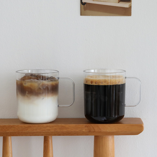 라보니 트라이탄 머그컵 360ml, 투명, 2개