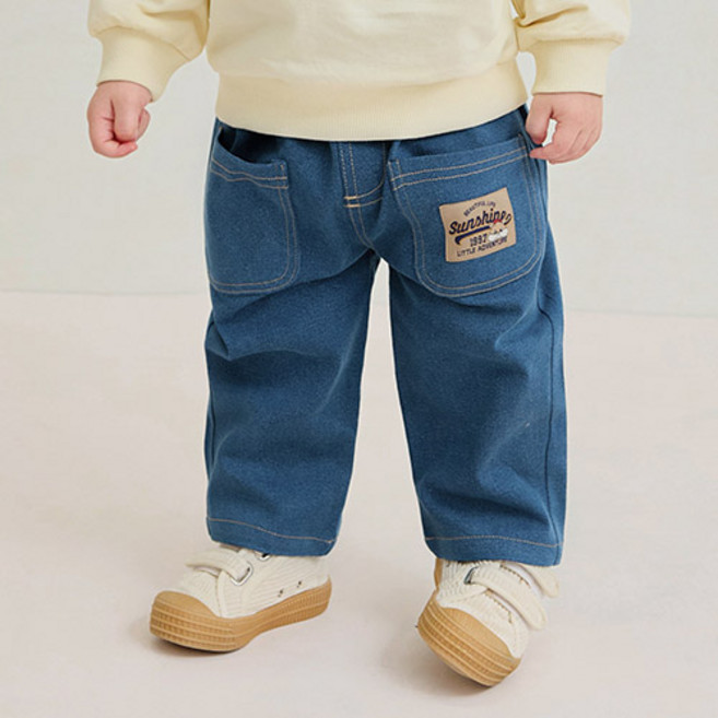 밀크마일 썬샤인 포켓 포인트 해지 데님 팬츠