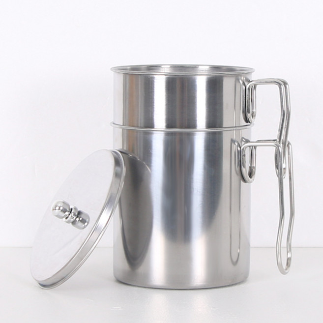 리빙해피 음식물 쓰레기통, 실버, 1개