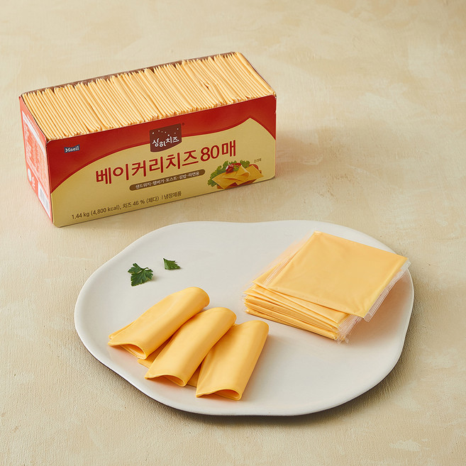 상하치즈 체다 베이커리 치즈, 18g, 1개, 80개입