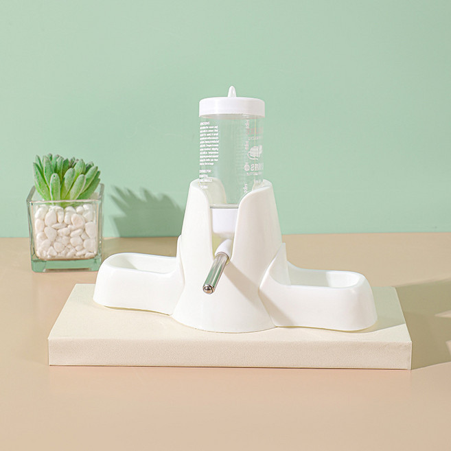 케리빙 햄스터 물 공급기 더블, 화이트, 1개