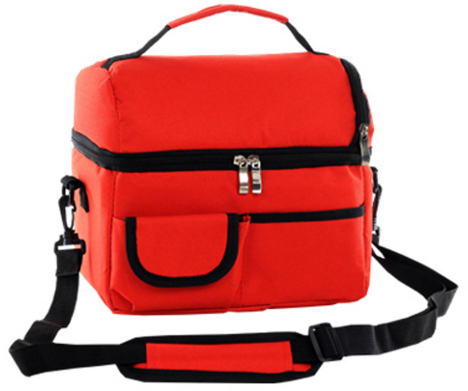 피크닉 여행 도시락 아이스 쿨러백, 레드, 8L