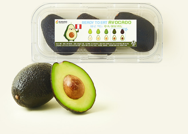 선우 페루산 바로 먹는 후숙 아보카도 2~4입, 1개, 500g