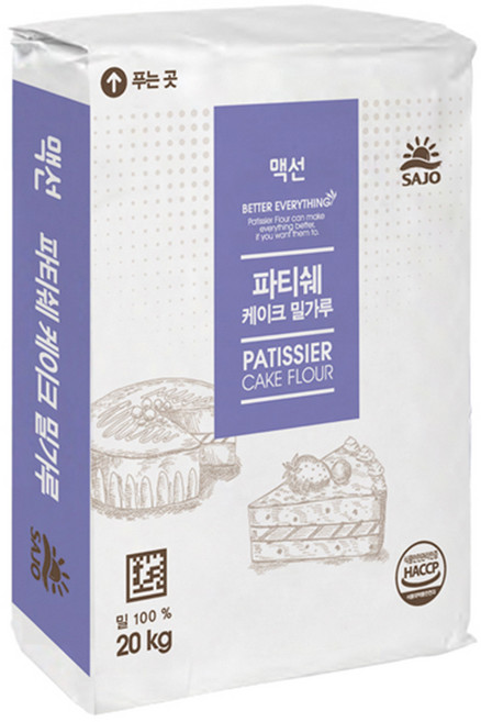 MCSUN 파티쉐 케이크 밀가루, 20kg, 1개
