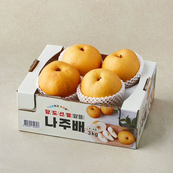 다복 당도선별 알뜰 나주배, 1개, 3kg(4~6입)