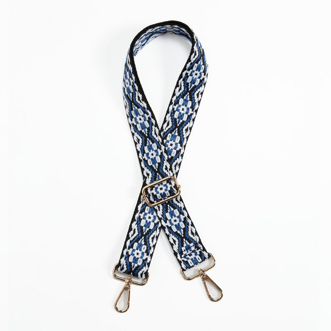라라피엘 자가드 플라워 패턴 가방 스트랩