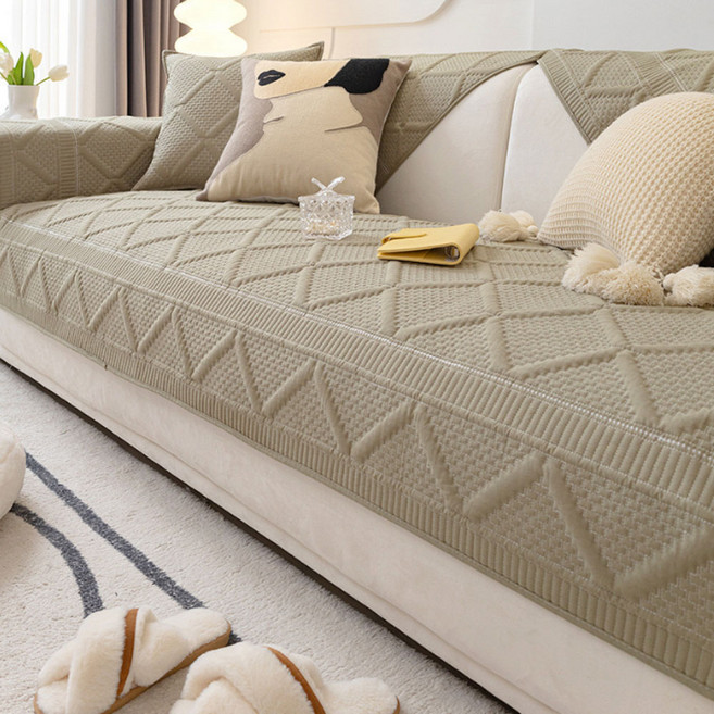 지앤와이 순면 파스텔 기계세탁 논슬립 소파패드