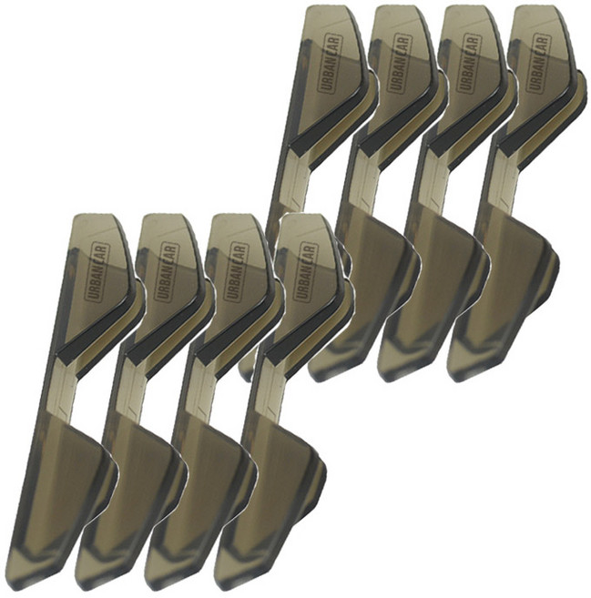 어반카 차량용 엣지 콕 스탑 투명 도어가드, 블랙, 8개