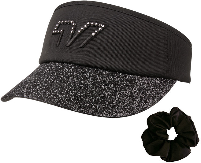 볼빅 VBCS 프리미엄 스크런치 바이저 골프모자 세트, 블랙, 1세트