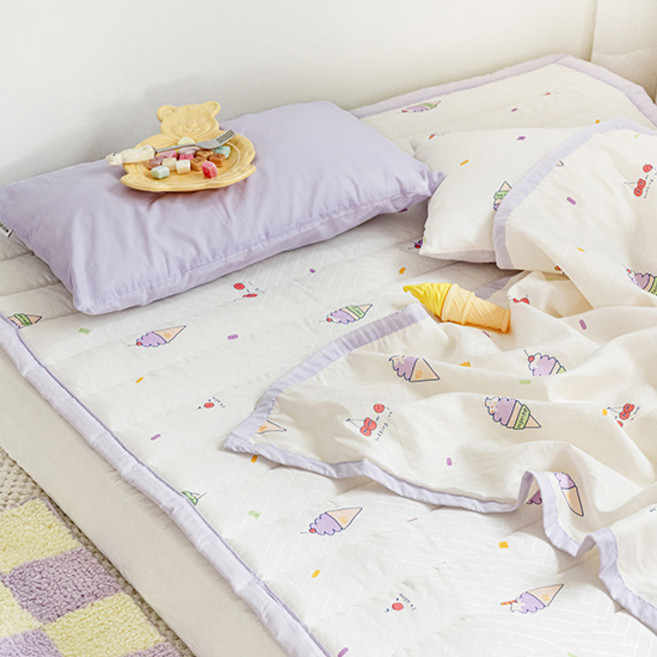 쉬즈홈 국내제조 인견 유아 패드, 젤라또 아이보리