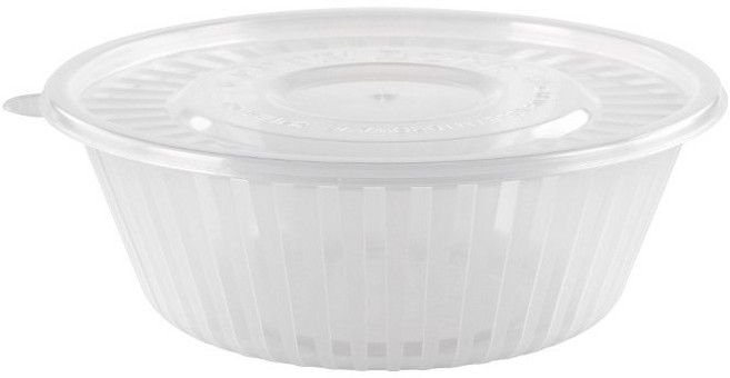 고강도 냉면용기 소 투명 몸통 + 뚜껑, 100세트